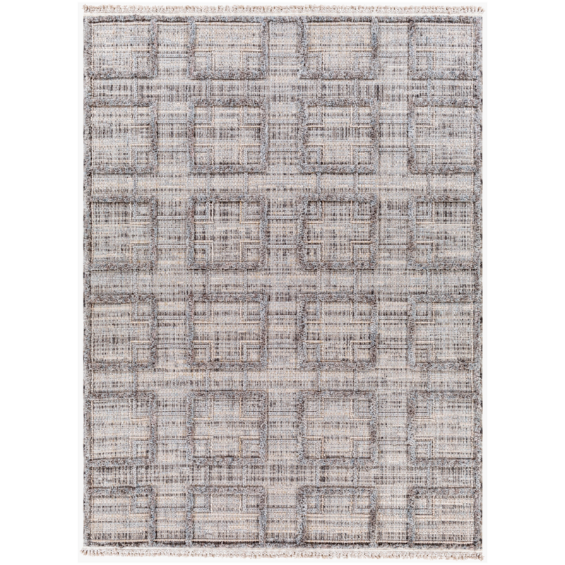 LEDGER RUG 7'10" X 10' GREY
