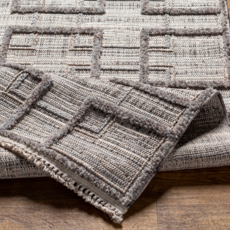 LEDGER RUG 7'10" X 10' GREY