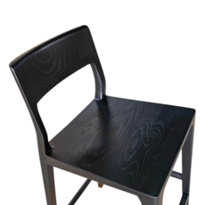 SOREN COUNTER STOOL WOOD BLACK