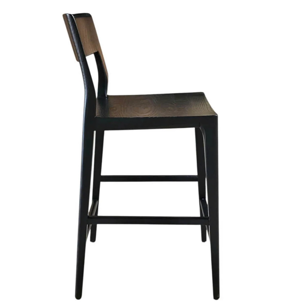 SOREN COUNTER STOOL WOOD BLACK