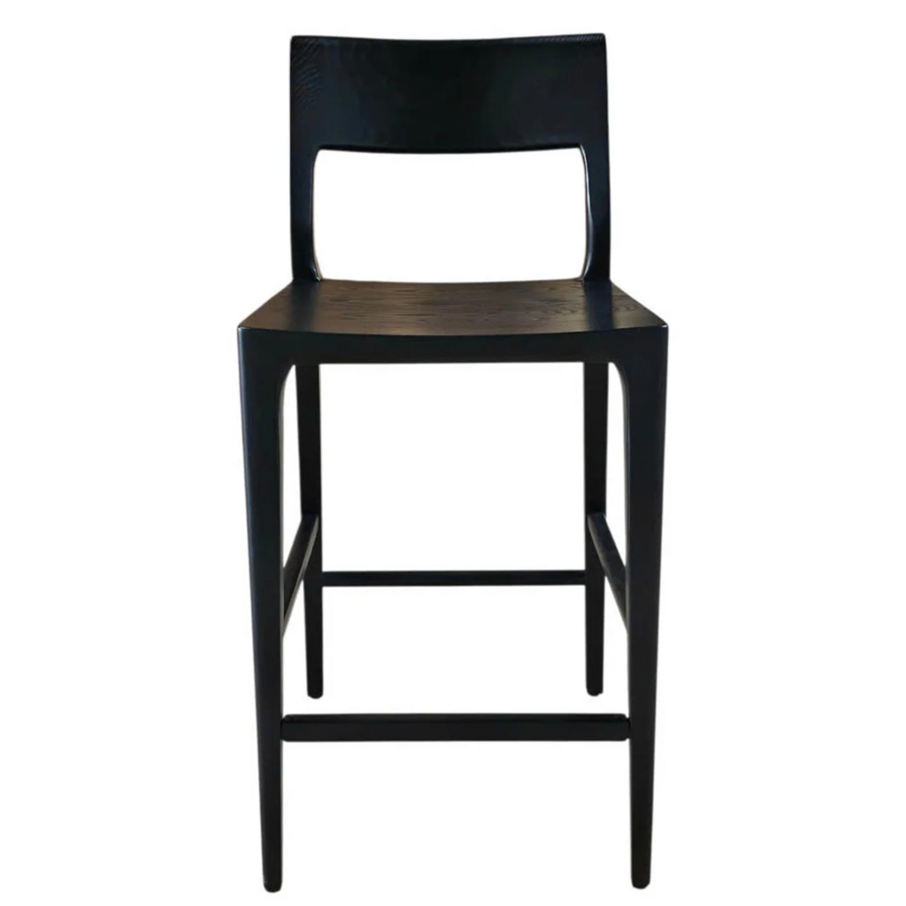 SOREN COUNTER STOOL WOOD BLACK
