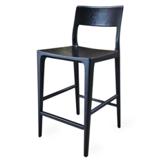 SOREN COUNTER STOOL WOOD BLACK