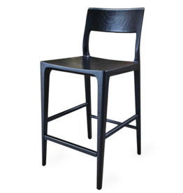 SOREN COUNTER STOOL WOOD BLACK