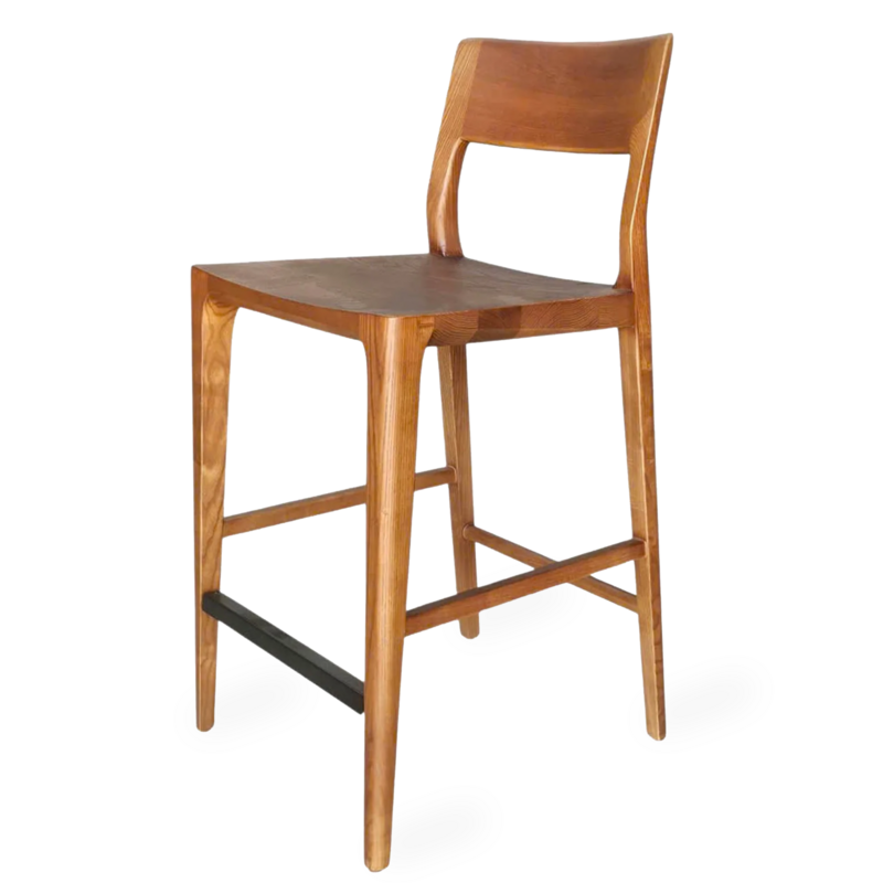 SOREN COUNTER STOOL WOOD BROWN