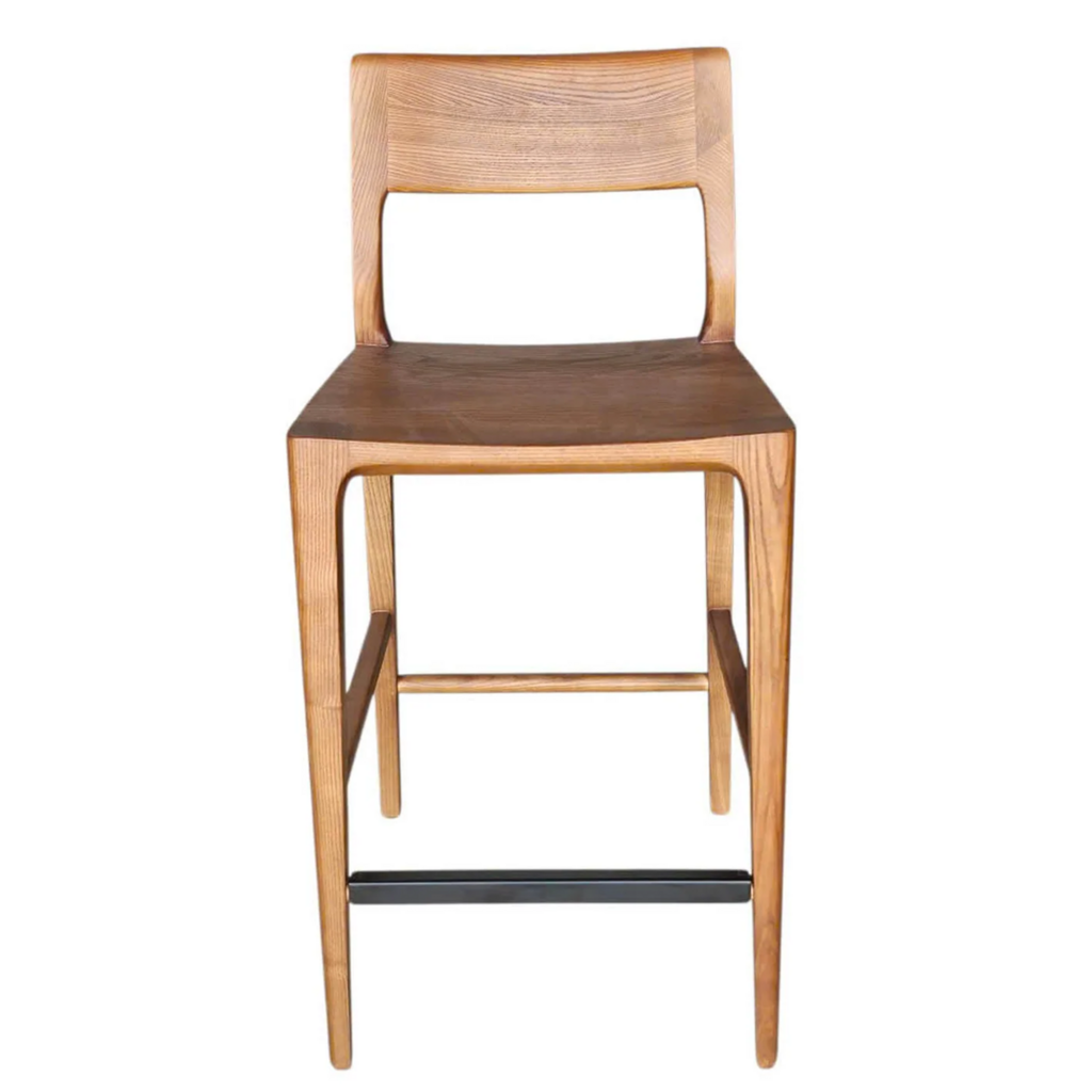 SOREN COUNTER STOOL WOOD BROWN