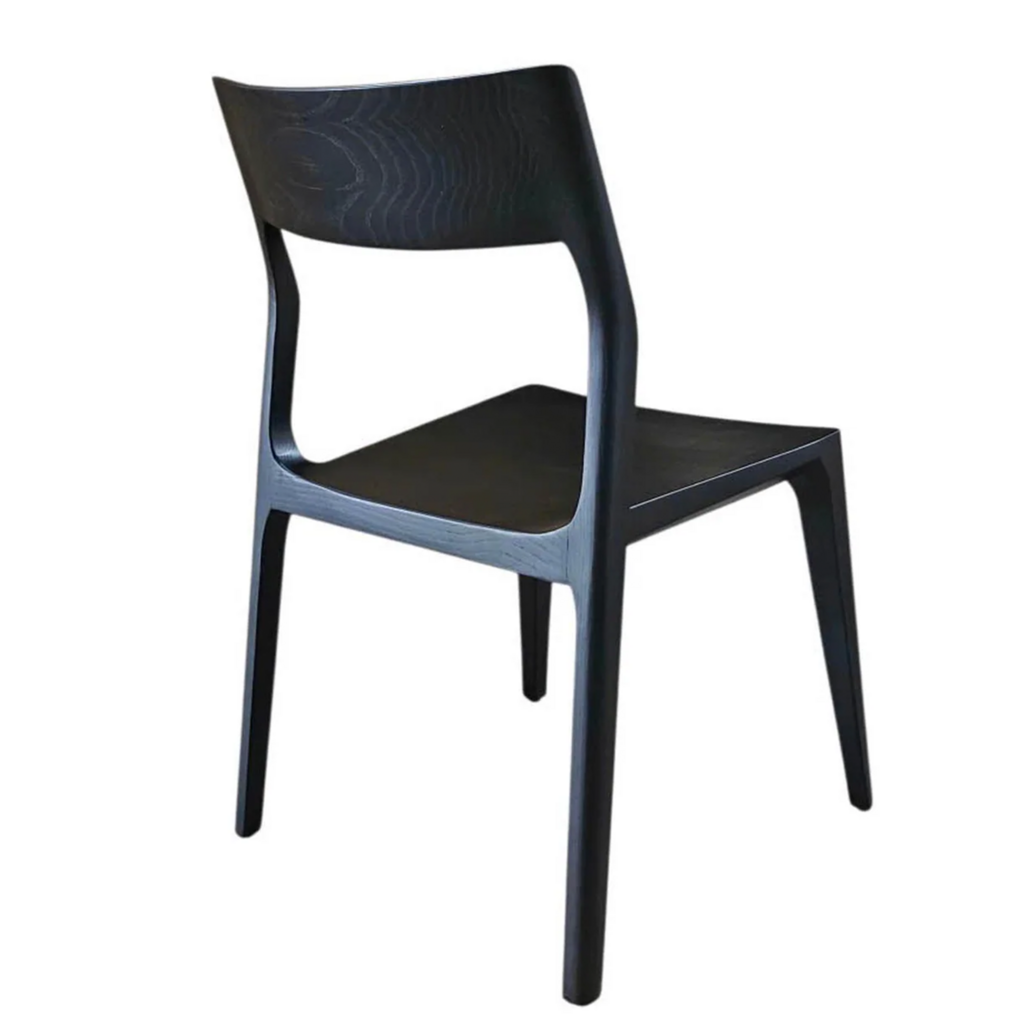 SOREN DINING CHAIR WOOD BLACK