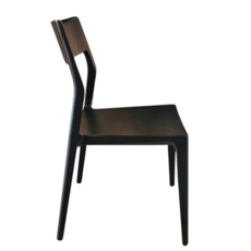 SOREN DINING CHAIR WOOD BLACK