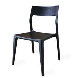 SOREN DINING CHAIR WOOD BLACK