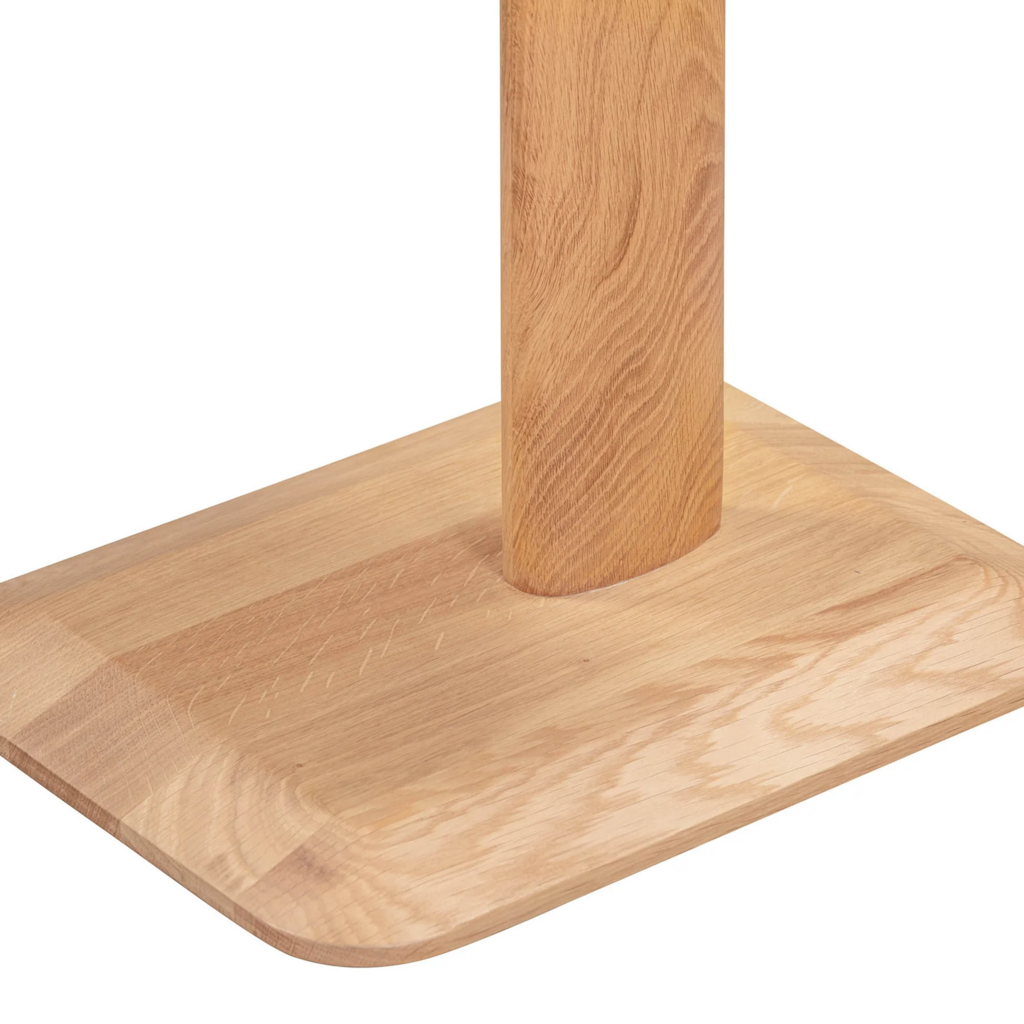 VIDA C-SHAPED SIDE TABLE OAK