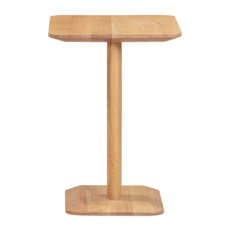VIDA C-SHAPED SIDE TABLE OAK