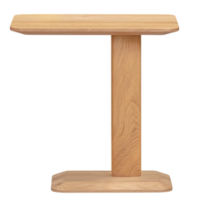 VIDA C-SHAPED SIDE TABLE OAK