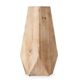 CHOPPED VASE NATURAL WOOD LARGE