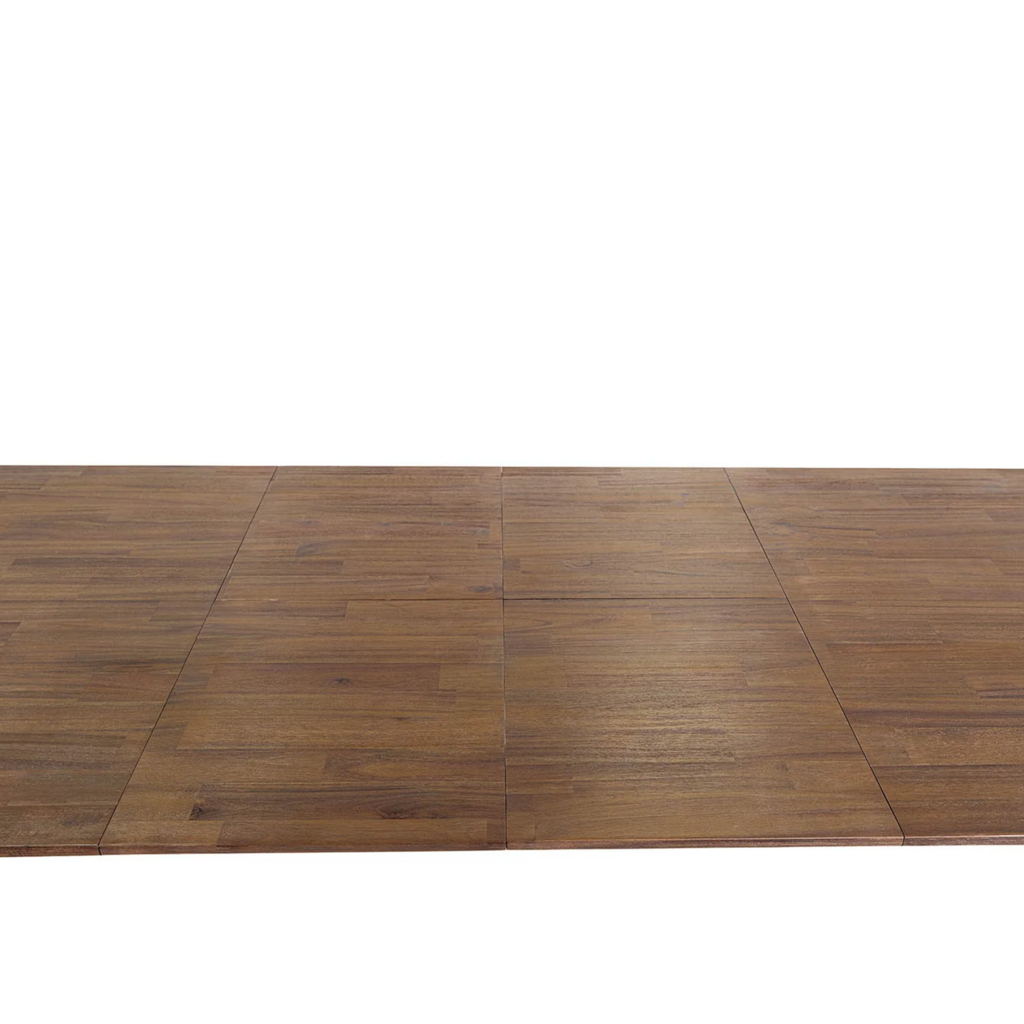 ISAAC EXTENSION DINING TABLE 71" TO  102" BROWN