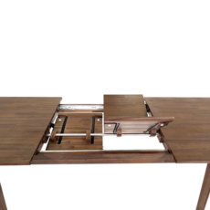 ISAAC EXTENSION DINING TABLE 71" TO  102" BROWN
