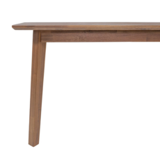 ISAAC EXTENSION DINING TABLE 71" TO  102" BROWN
