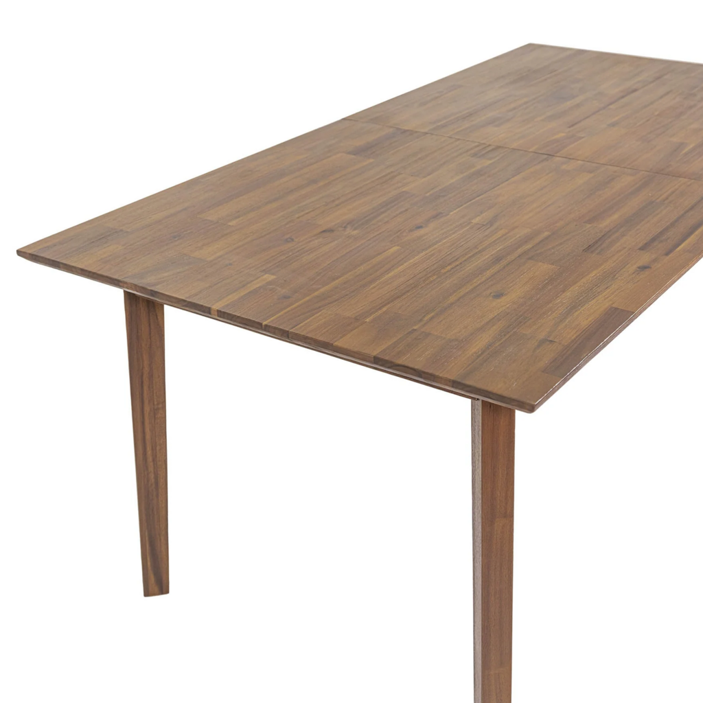 ISAAC EXTENSION DINING TABLE 71" TO  102" BROWN