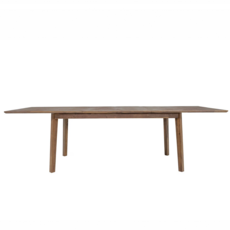 ISAAC EXTENSION DINING TABLE 71" TO  102" BROWN