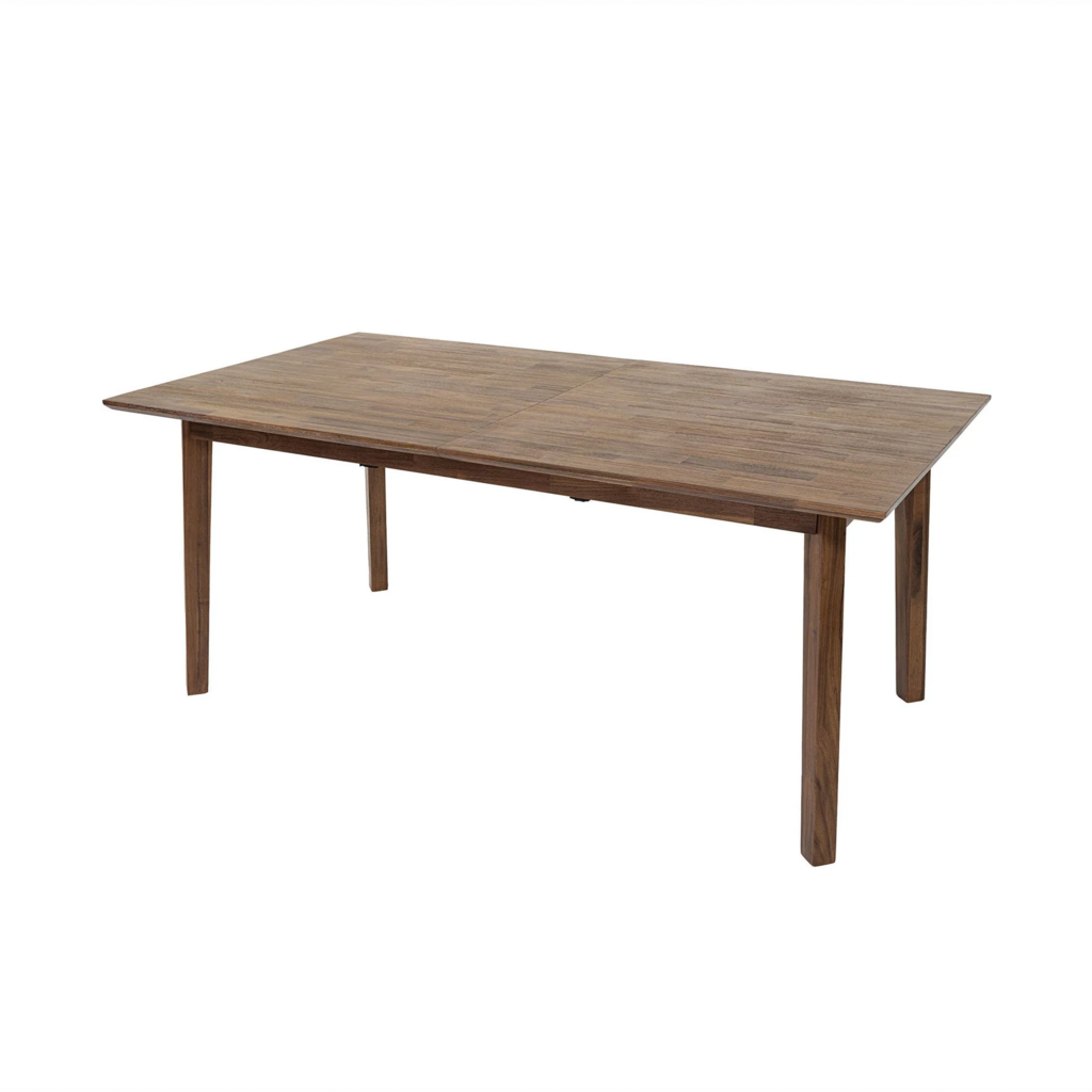 ISAAC EXTENSION DINING TABLE 71" TO  102" BROWN