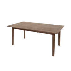 ISAAC EXTENSION DINING TABLE 71" TO  102" BROWN
