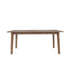 ISAAC EXTENSION DINING TABLE 71" TO  102" BROWN