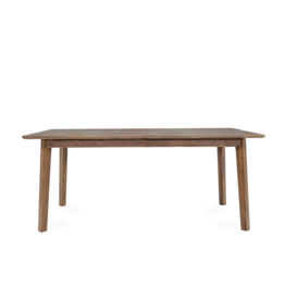 ISAAC EXTENSION DINING TABLE 71" TO  102" BROWN
