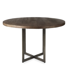 TAO DINING TABLE ROUND 48" MEDIUM BROWN