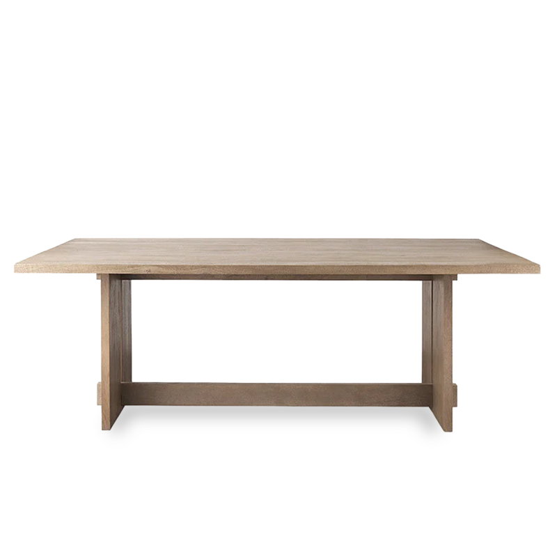 ARRIVAL DINING TABLE 84" SMOKED