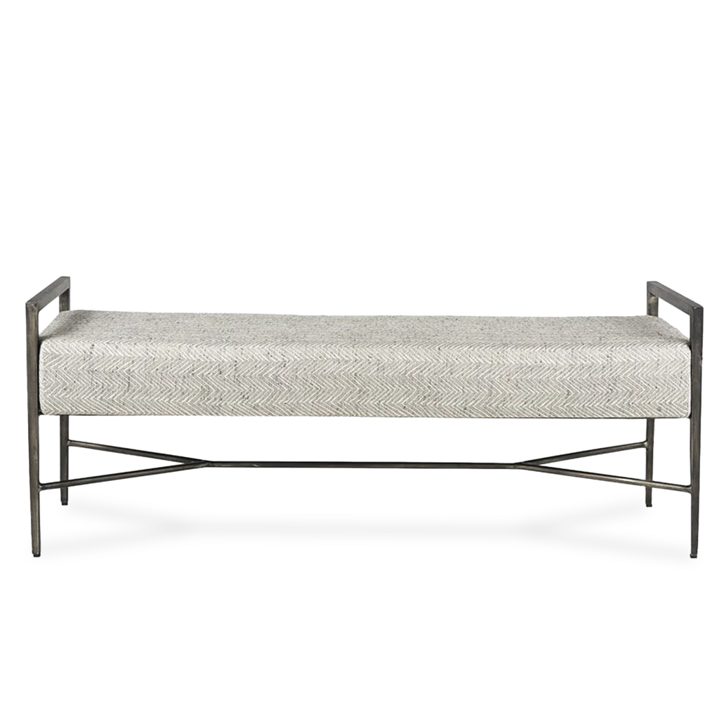 SEASIDE BENCH TAUPE AND GREY