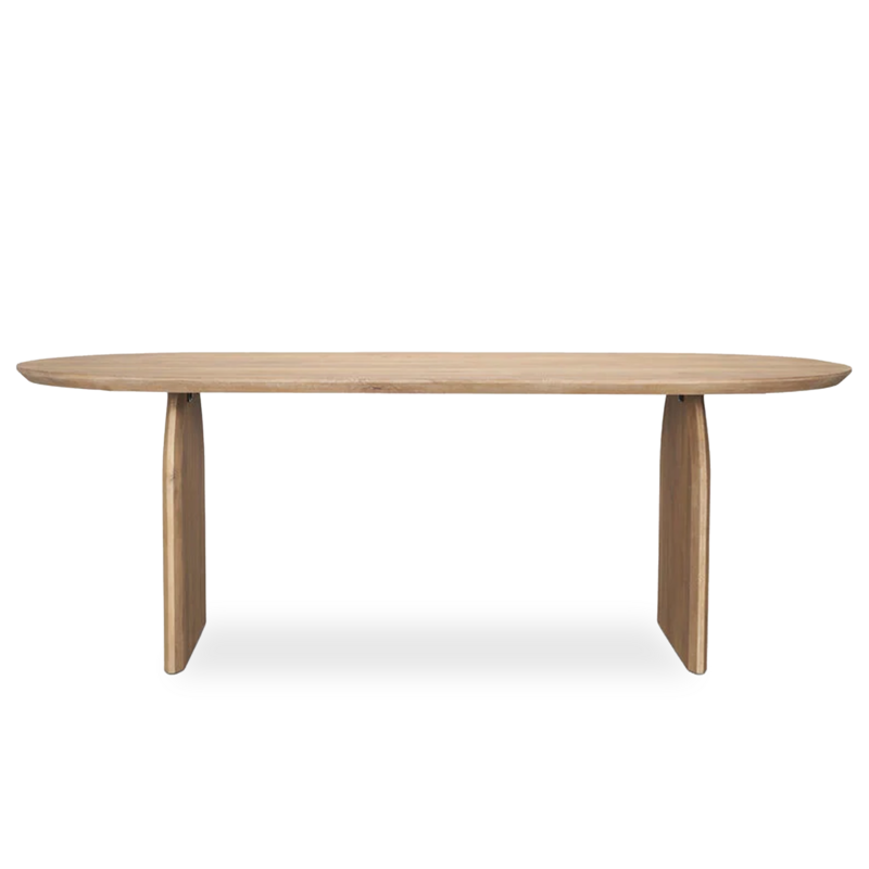 ISLAND DINING TABLE OVAL NATURAL 86"