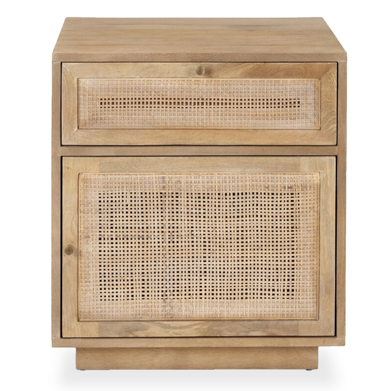 VILLA SIDE TABLE CANE NATURAL