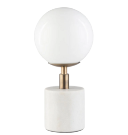 NAPOLI GLOBE LAMP MARBLE WHITE