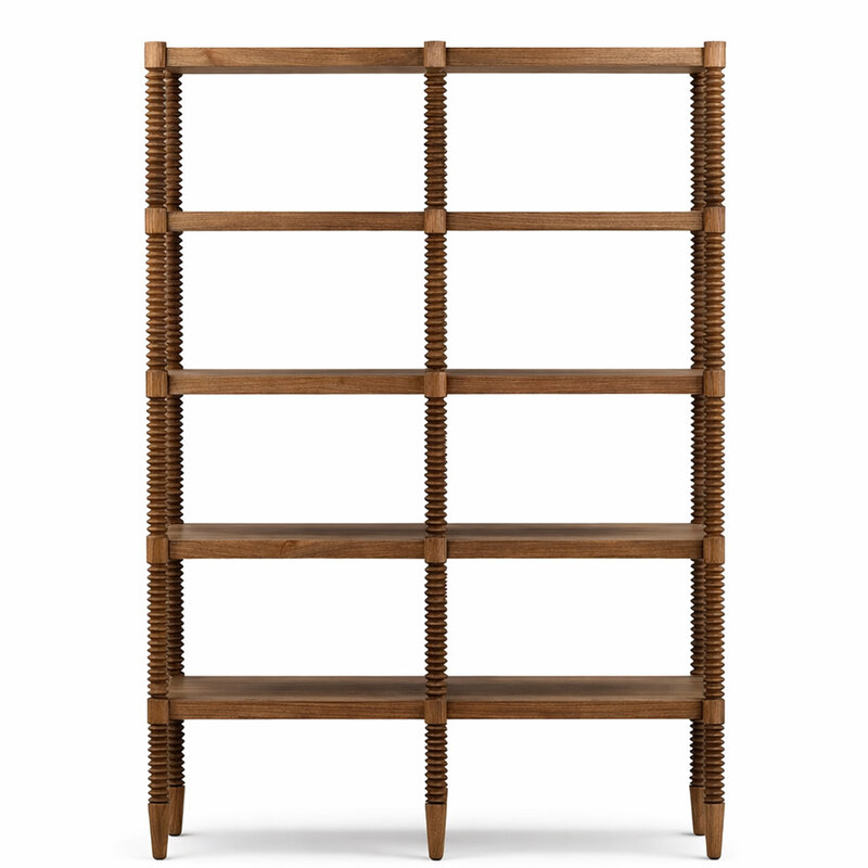 THREADLINE DISPLAY AND BOOK SHELF