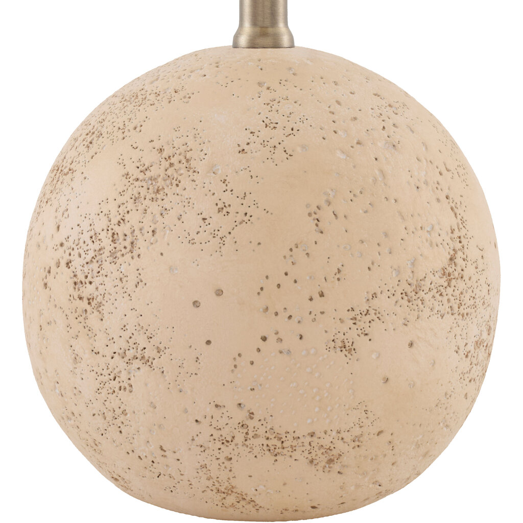 BAMBI TABLE LAMP PLEATED TRAVERTINE-EFFECT