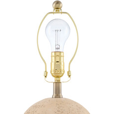 BAMBI TABLE LAMP PLEATED TRAVERTINE-EFFECT