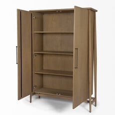 HOLLIS 2-DOOR CABINET OAK
