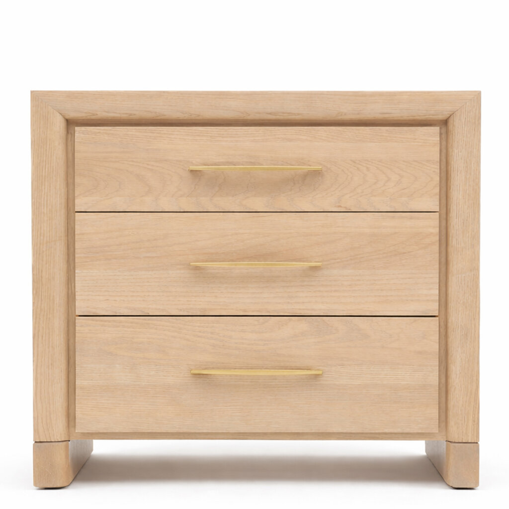 SOLAIRE 3-DRAWER NIGHTSTAND LARGE 28.5"