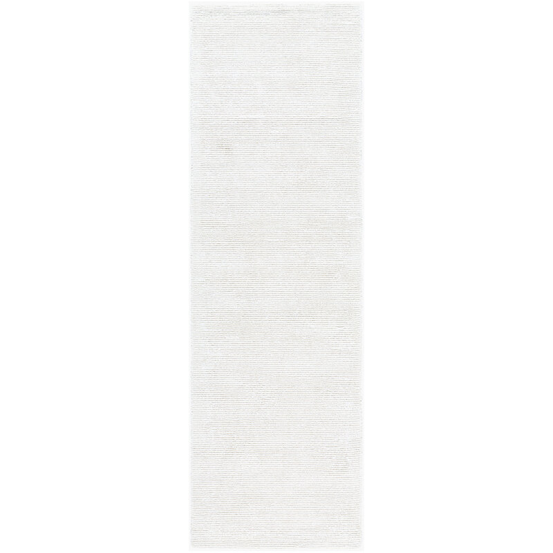 REMERGE RIBBED RUNNER 3' X 10' IVORY