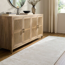 REMERGE RIBBED RUNNER 3' X 10' IVORY