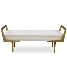 DACHSUND BENCH OFF WHITE