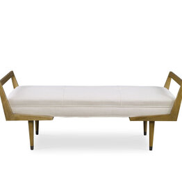 DACHSUND BENCH OFF WHITE