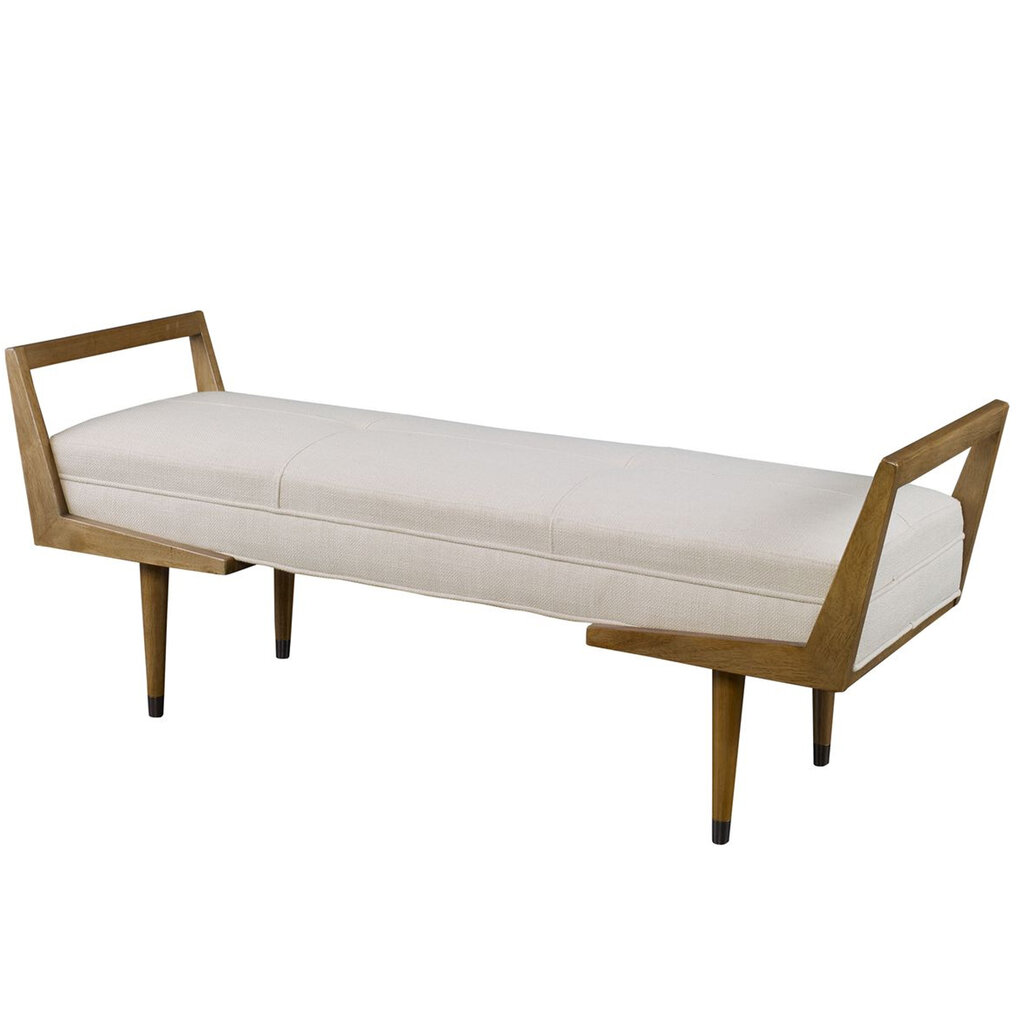 DACHSUND BENCH OFF WHITE