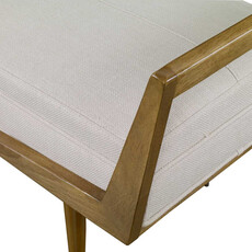 DACHSUND BENCH OFF WHITE