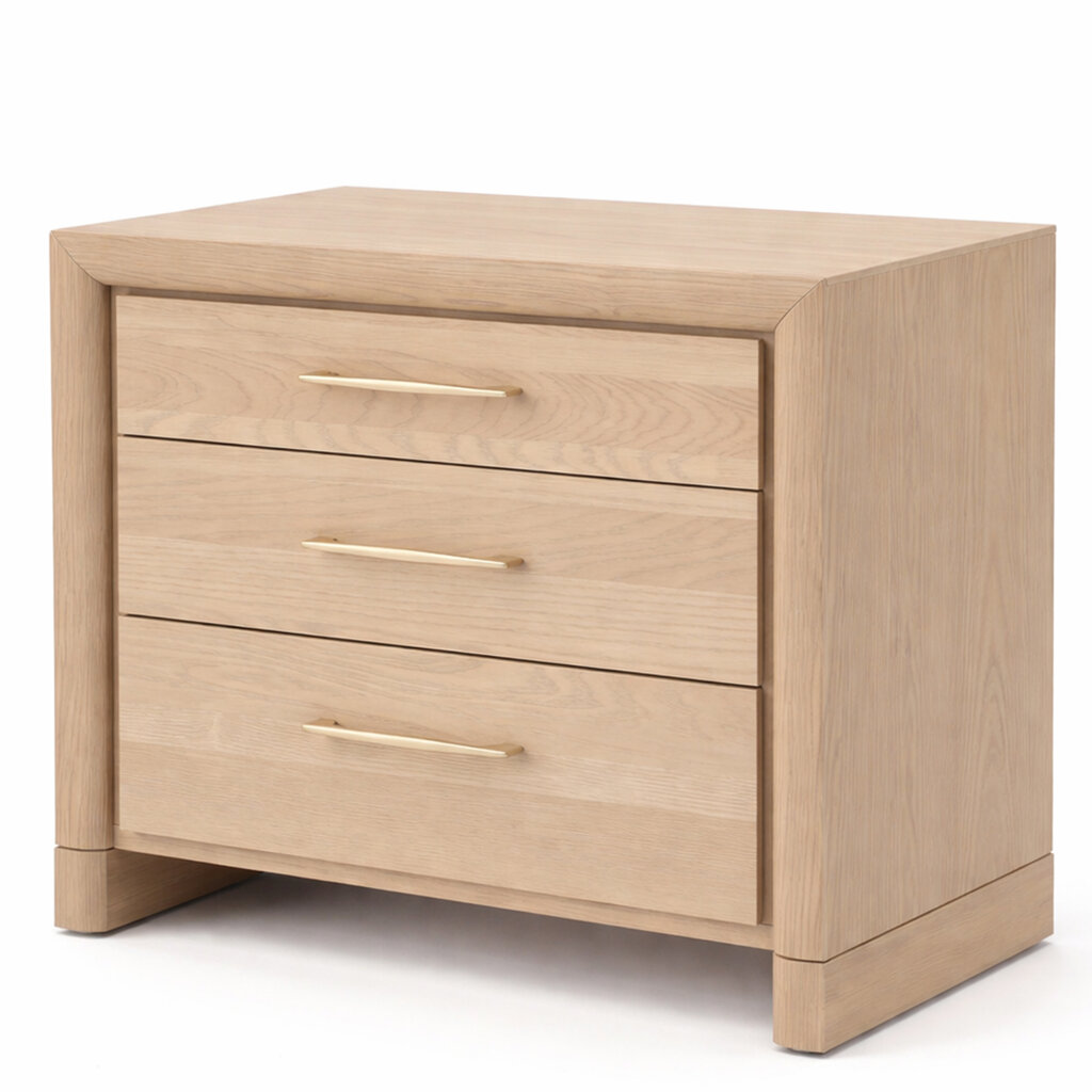 SOLAIRE 3-DRAWER NIGHTSTAND LARGE 28.5"