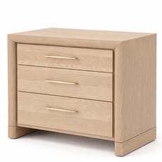 SOLAIRE 3-DRAWER NIGHTSTAND LARGE 28.5"
