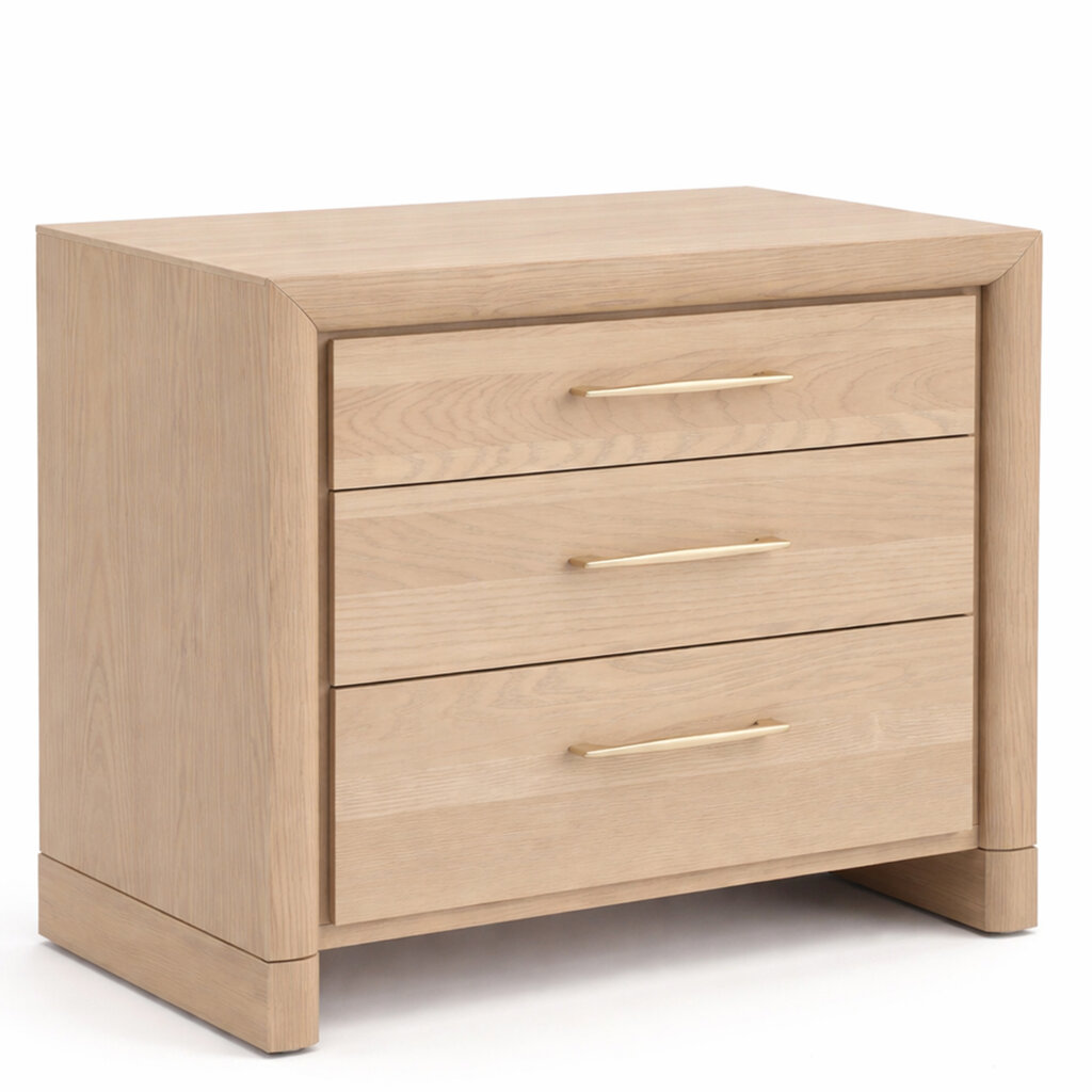 SOLAIRE 3-DRAWER NIGHTSTAND LARGE 28.5"