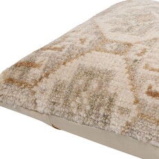 TAPESTRY DOWN FILLED PILLOW 20" NATURAL RUST GREY