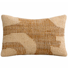 BERGAMO DOWN FILLED PILLOW 14" X 22" BRICK-MUSTARD