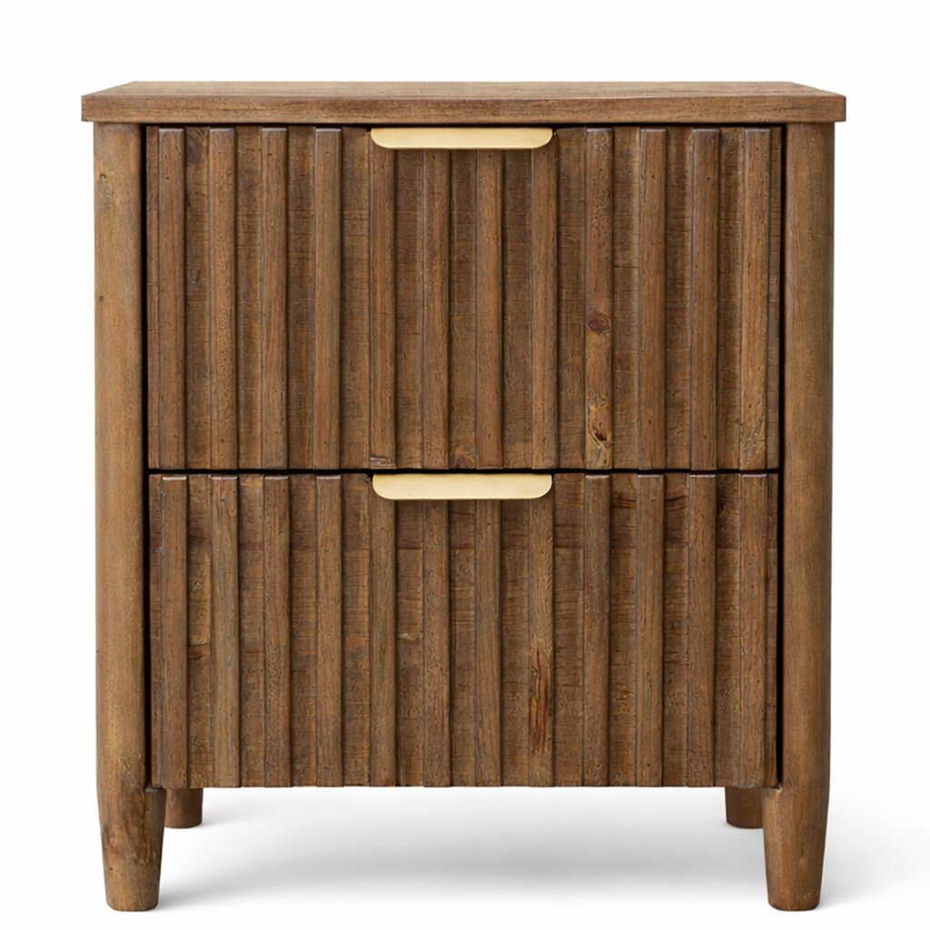 BRETON 2 DRAWER SIDE TABLE