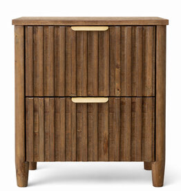 BRETON 2 DRAWER SIDE TABLE