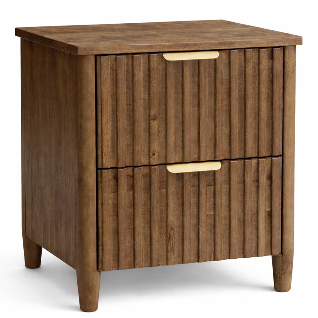 BRETON 2 DRAWER SIDE TABLE